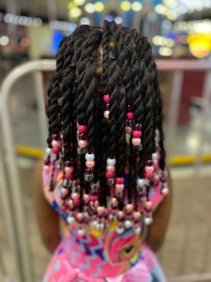 NATURAL TWIST WITH BEADS